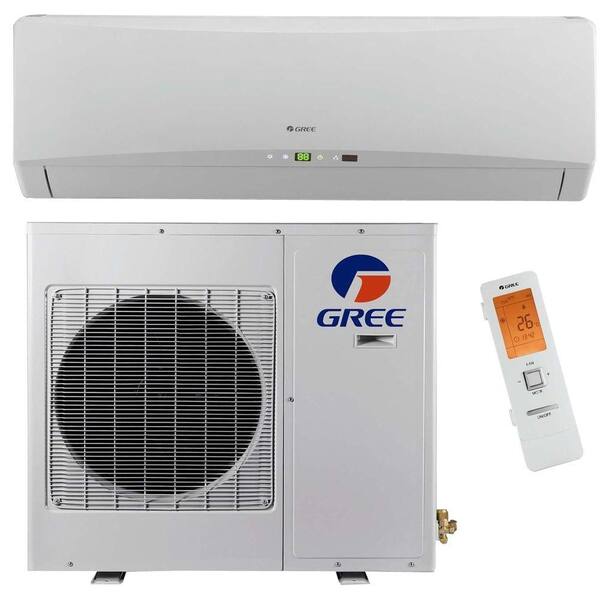 GREE Ultra Efficient 9,000 BTU (3/4 Ton) Ductless (Duct Free) Mini Split Air Conditioner with Inverter, Heat, Remote 208-230V