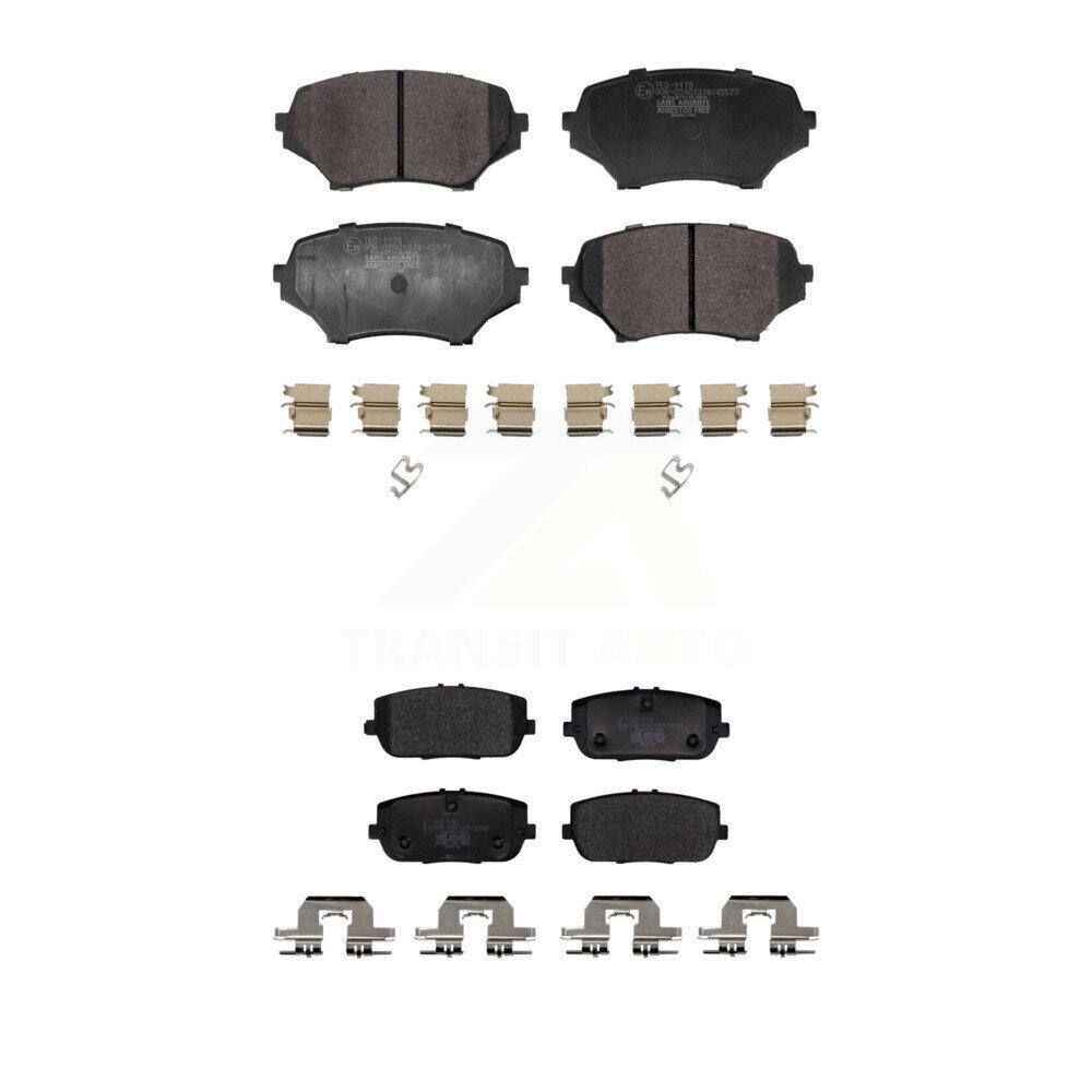 thumbnail image 2 of Front And Rear Ceramic Brake Pads Kit For 2006-2014 Honda Ridgeline & Acura TL – Hardware & Lube Included 2 of 2