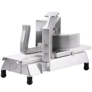 3/16 in. Heavy Duty Tomato Slicer Commercial Vegetable Slicer Tomato Cutter with Built-in Cutting Board for Home Use