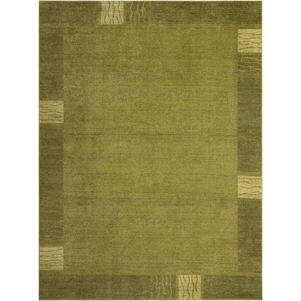 Unique Loom Del Mar Sarah Green 9' 0 x 12' 0 Area Rug