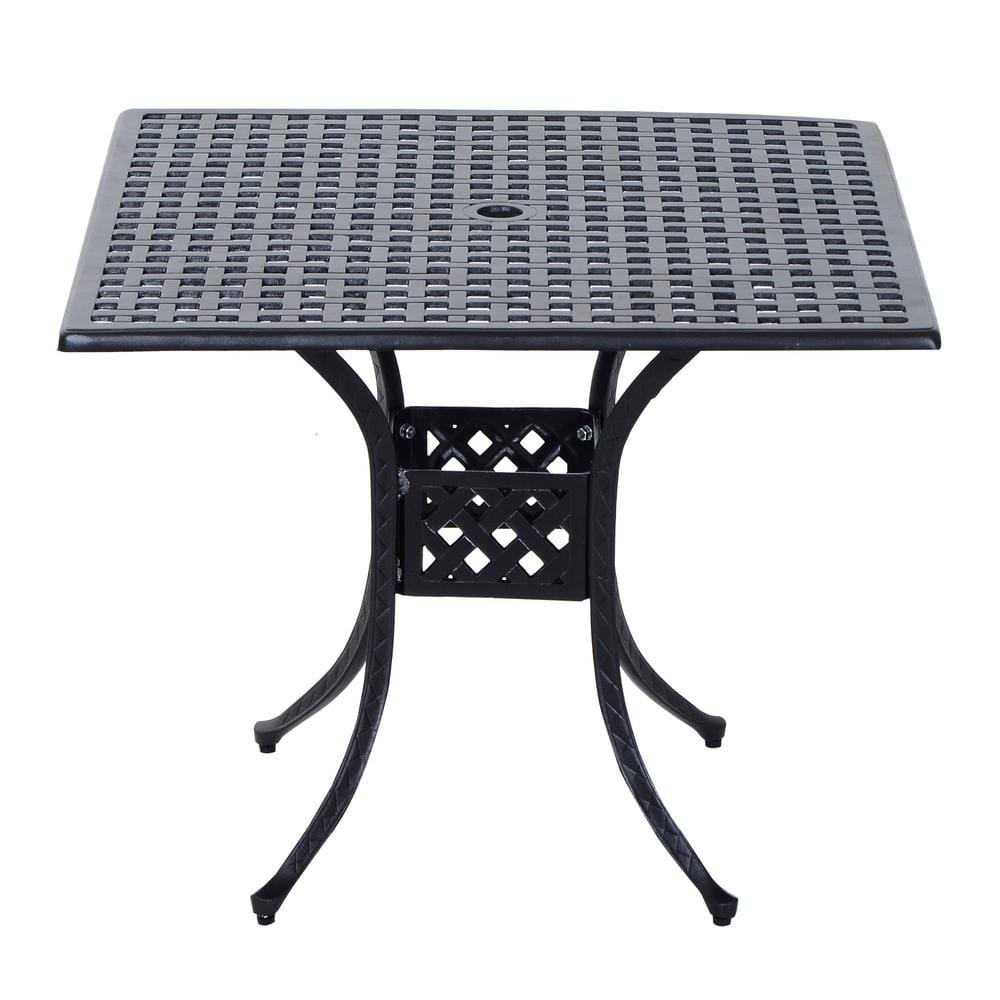 36 in. W x 36 in. D x 28 in. H KETTLER Square Mesh Top Table in Gray 