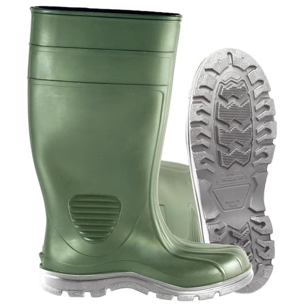 Heartland Men's Size 13 Green Comfort Tuff Industrial PVC Boot