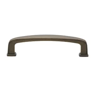 3-3/4 in. Center-to-Center Antique Brass Deco Cabinet Pulls (10-Pack)