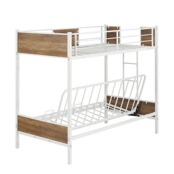 Over Futon Metal Bunk Bed Frame, Twin Over Futon Bunk Bed Frame