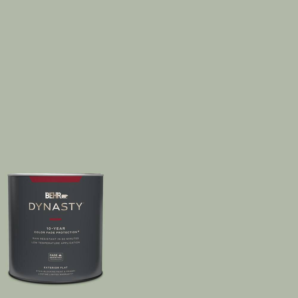 BEHR DYNASTY 1 qt. N3903 Jojoba Flat Exterior StainBlocking Paint