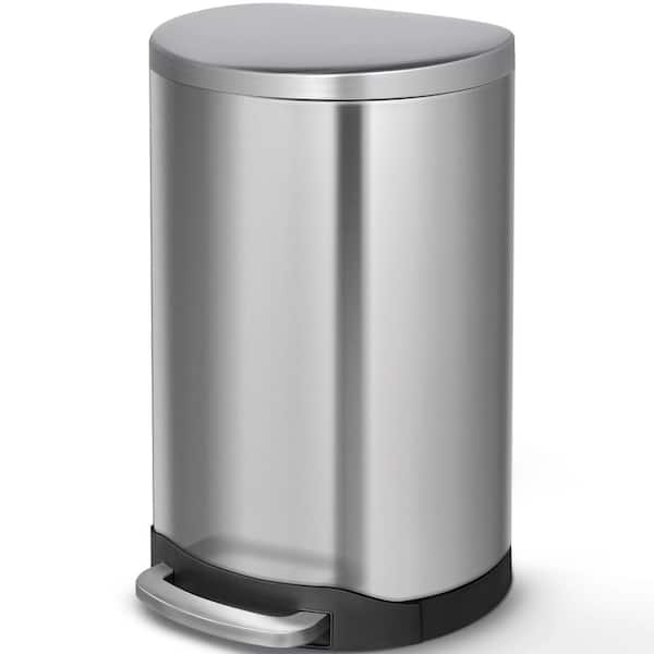 23 Gallon / 87 Liter Semi-Round Open Top Trash Can