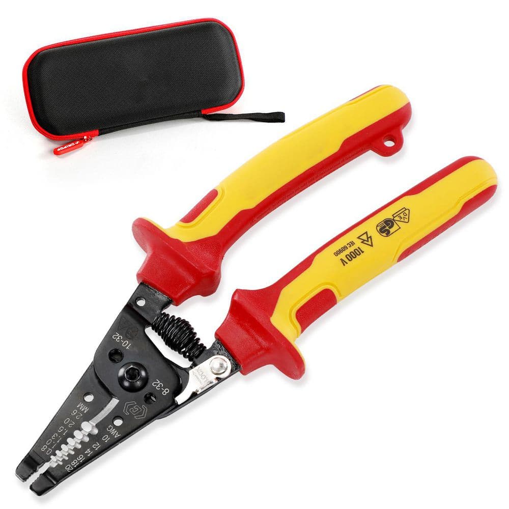 Insulated Wire Stripper and Cutter with Storage Case, VDE GS Certified, Cuts 10-32 8-32 Screws, 1000V Safe price history on PriceWatchPro