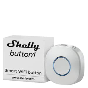 Button 1 White, Wi-Fi Action and Scenes Activation Button, Home Automation, Remotely Control and ON/OFF Devices