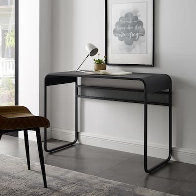 MISSHE Home Office Computer Desk Rustic Brown 42 Writing Desk with 1 Storage Shelve Modern Simple Study Wooden Metal Frame Desk with Adjustable Leg Pads MISSHE Home Office Computer Desk Rustic Brown 42 Writing Desk with 1 Storage Shelve Modern Simple Study Wooden Metal Frame Desk with Adjustable Leg Pads