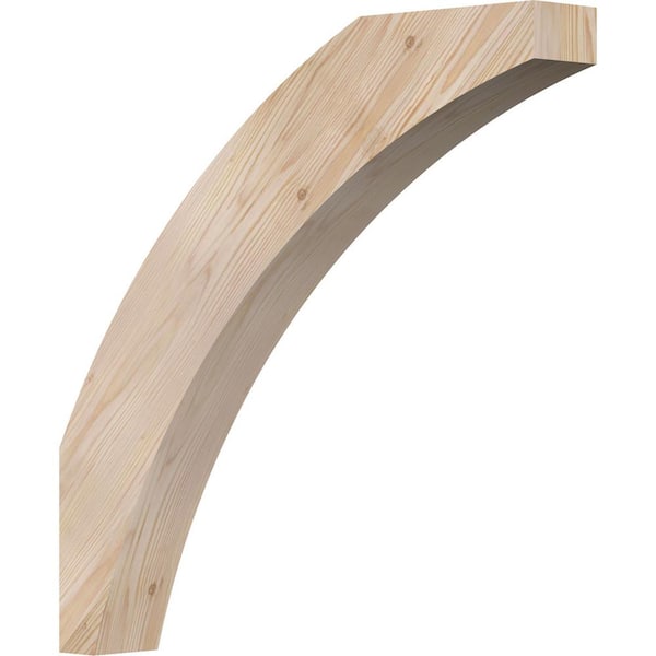 Ekena Millwork 3 1/2"W x 24"D x 24"H Thorton Smooth Knee Brace, Douglas Fir