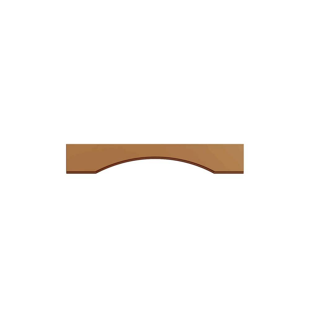Aberdeen Recessed 48 in. W x 6 in. H x 0.75 in. D in Caramel Arched Valance