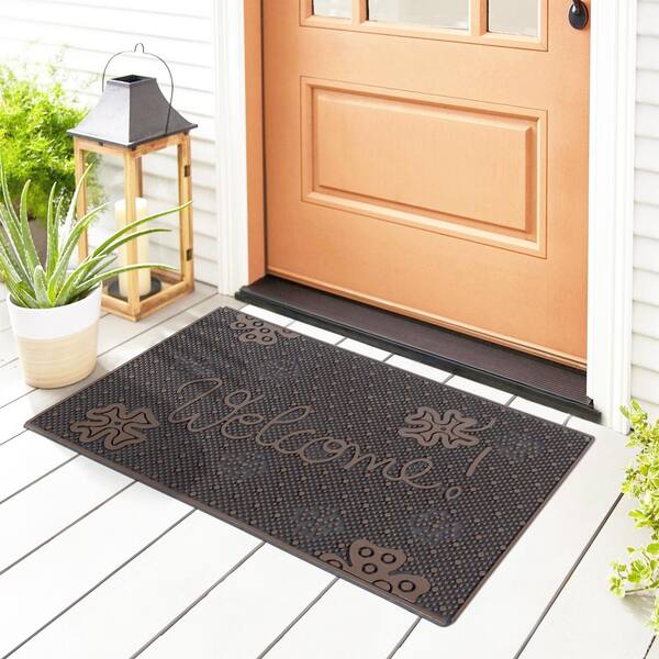 Leaves Rubber Outdoor Welcome Doormat