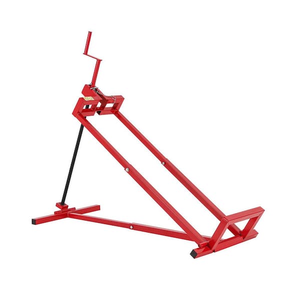 800 lbs. Capacity Red Lawn Mower Lift for Riding Tractors, 45° Tilt Adjustable, 38.2 in. Maximum Working Length