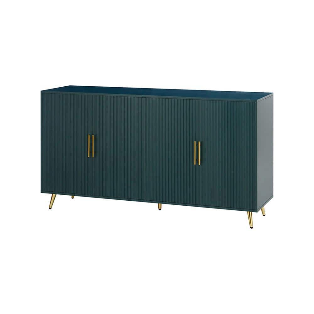 60 in. W x 15.7 in. D x 32.3 in. H Bathroom Green Linen Cabinet