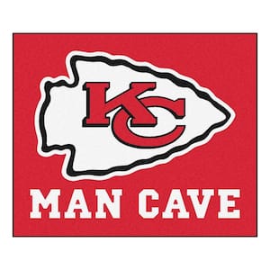 Kansas City Chiefs Red Man Cave 5 ft. x 6 ft. Area Rug