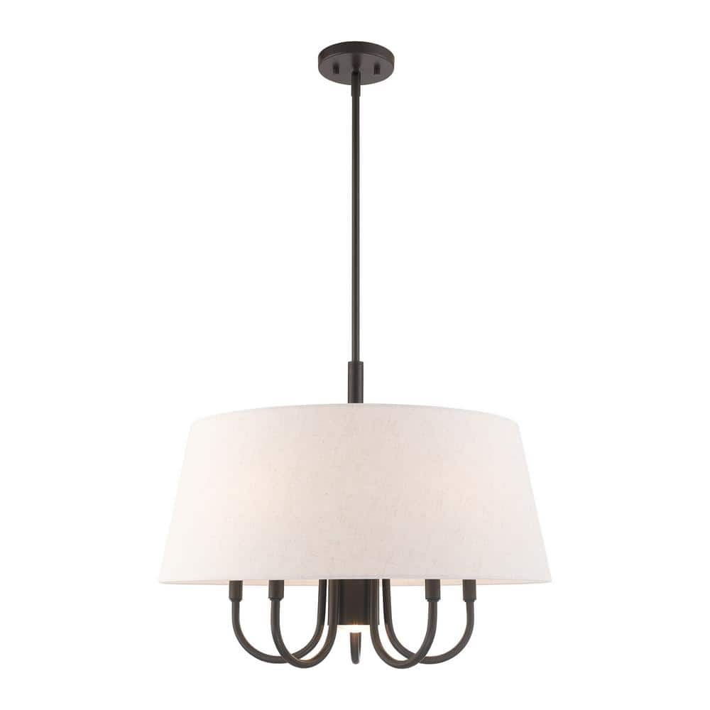 Belclaire 6 Light English Bronze Pendant Chandelier