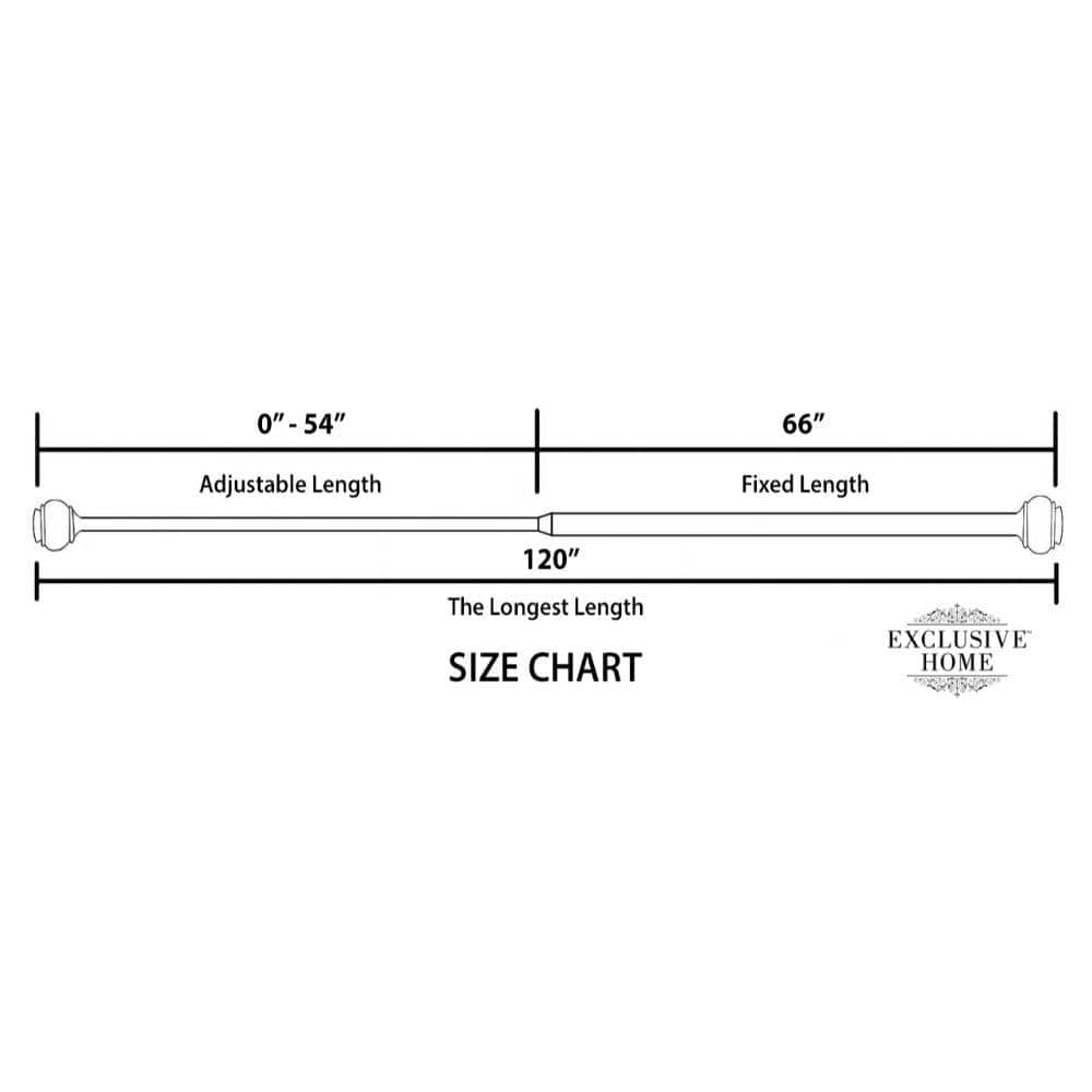 Napoleon Double 66 in. - 120 in. Adjustable 3/4 in. Double Curtain Rod Kit in Matte Silver with Finial