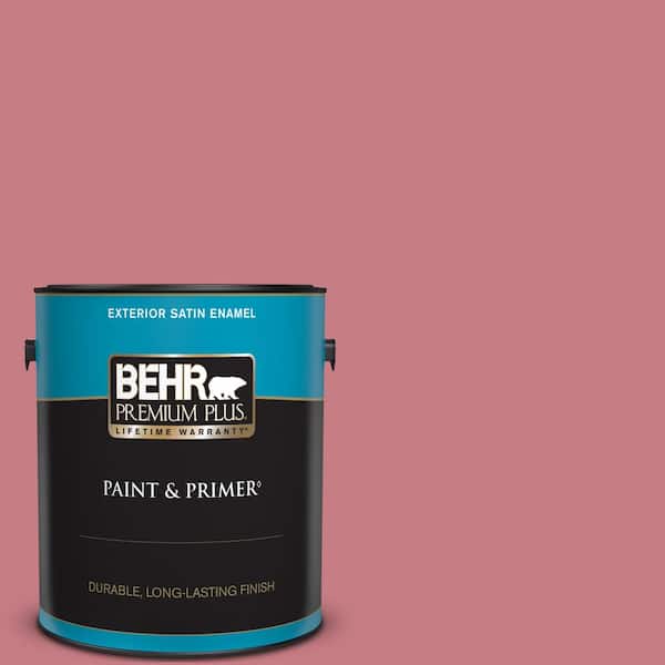 BEHR PREMIUM PLUS 1 gal. #M150-5 Enamored Satin Enamel Exterior Paint & Primer