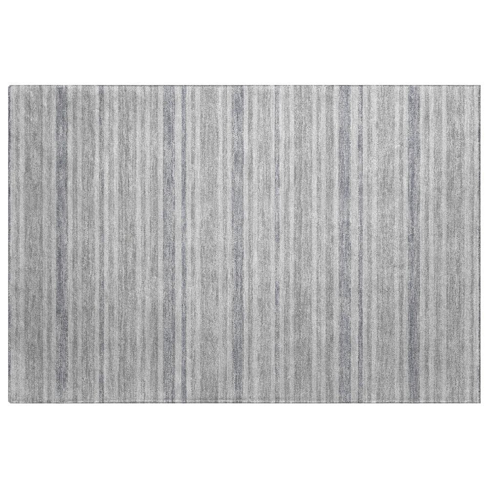 Dream Shag Premium Machine Washable Abstract ADS531 Silver 3 ft. x 4 ft. Area Rug price history on PriceWatchPro