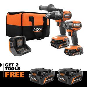 18V Brushless Cordless 2-Tool Combo Kit w/ Hammer Drill, Impact Driver, Batteries, Charger, Bag & FREE (2) Batteries