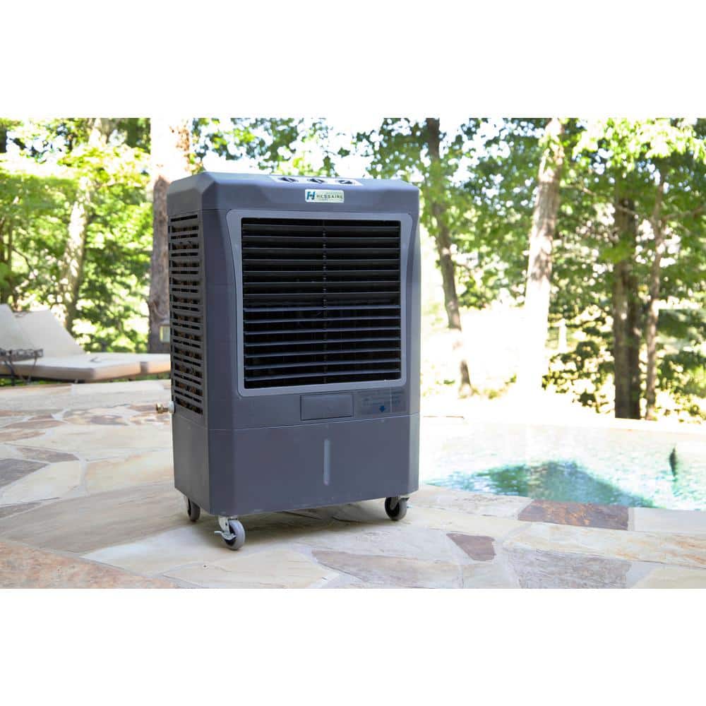 Hessaire Gray Portable 950 Sq Ft Evaporative Cooler with 3-Speed Settings