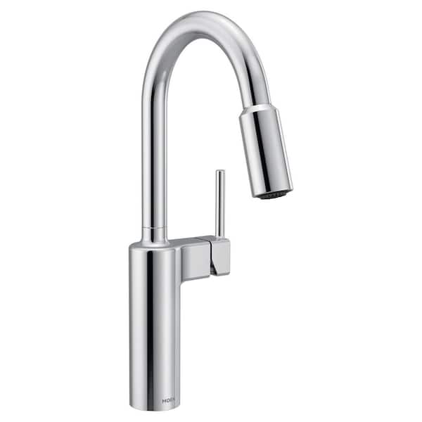 Inara Chrome 16.95 in. H Pull Down Kitchen Sprayer Faucet with 360° Spout Swivel and PowerBoost
