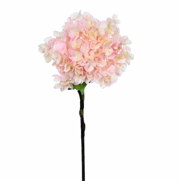 27 in. Artificial Pink Hydrangea Spray