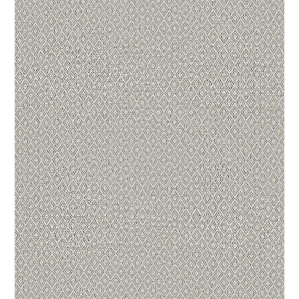 A-Street Prints Hui Grey Paper Weave Grass Cloth Wallpaper