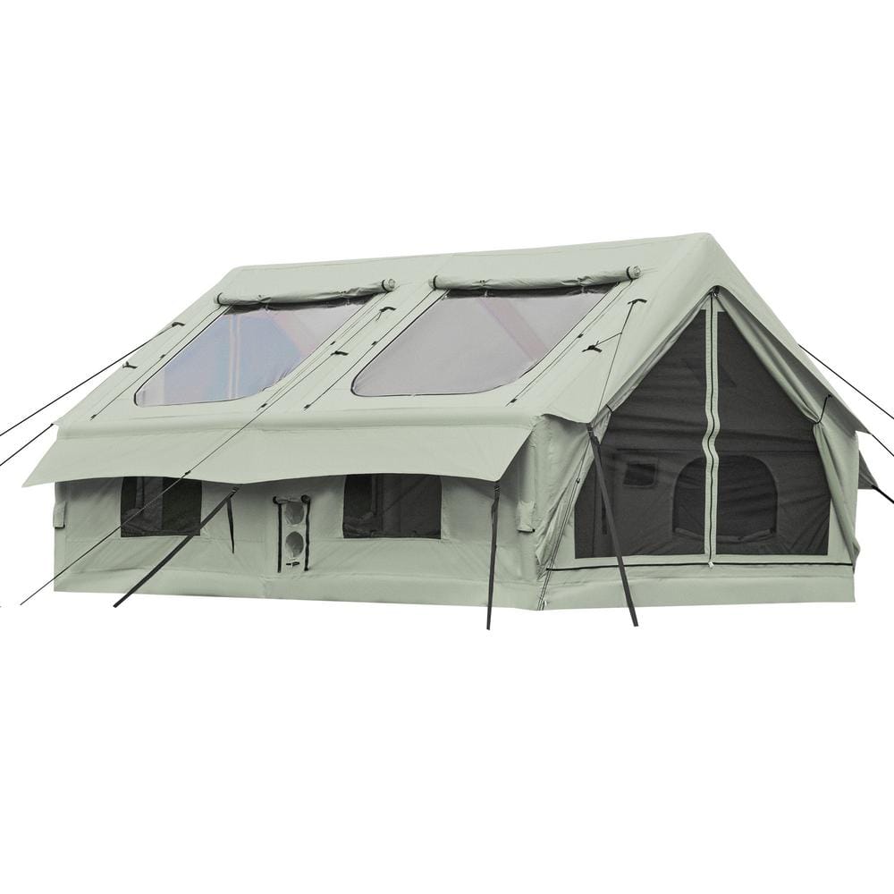 10 ft. x 13 ft. Inflatable Camping Tent, Waterproof and Windproof Glamping 