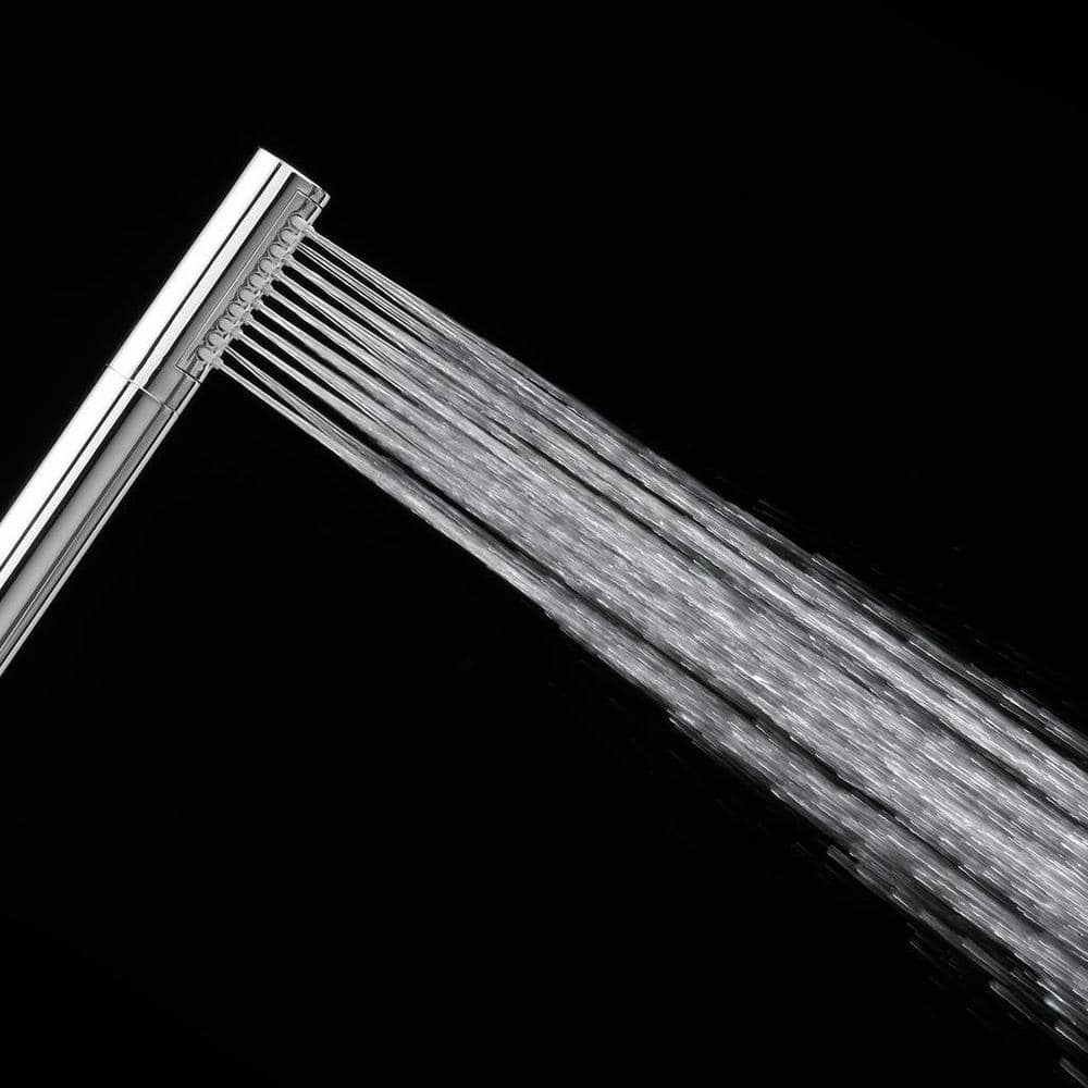 Polished Chrome Modern Handheld Rain Shower Head