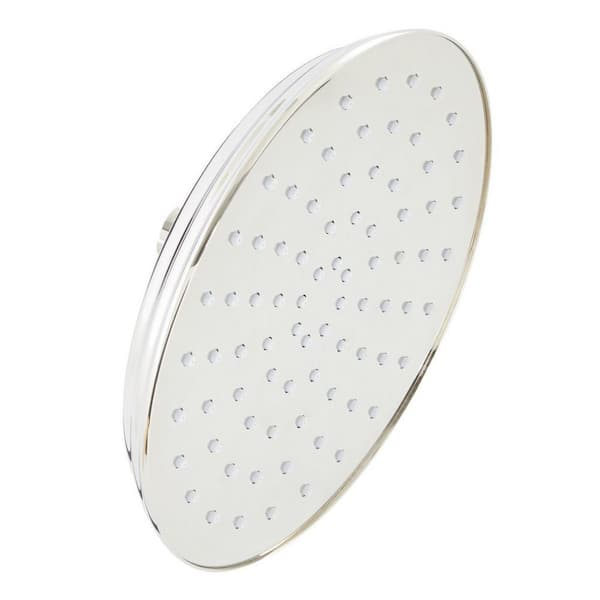 SIGNATURE HARDWARE 1-Spray Patterns with 1.8 GPM 8 in. Wall Mount Full Fixed Shower Head with No Additional Features in Polished Nickel