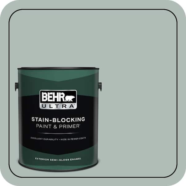 BEHR ULTRA 1 gal. Home Decorators Collection #HDC-NT-25 Dew Semi-Gloss Enamel Exterior Paint & Primer