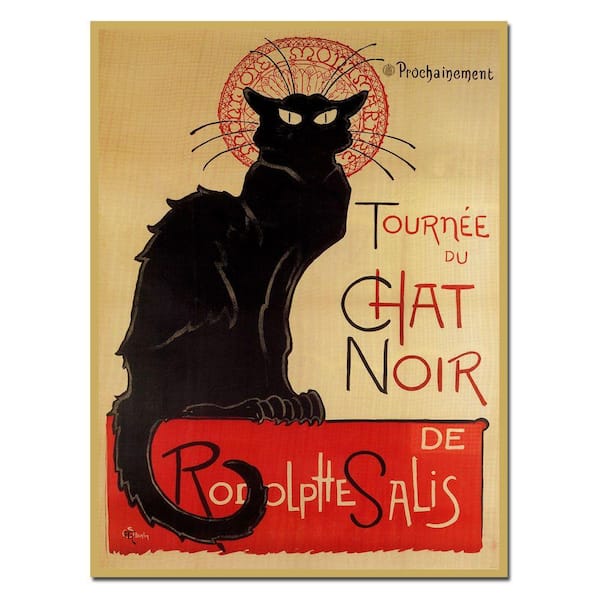 Trademark Fine Art 24 in. x 32 in. "Tournee du Chat Noir" Canvas Art