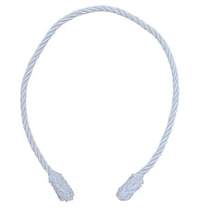 20 in. Artificial White Decorative Garland Ties