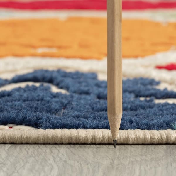 Oasis Medallion Multi-Color 8 ft. x 10 ft. Indoor/Outdoor Area Rug