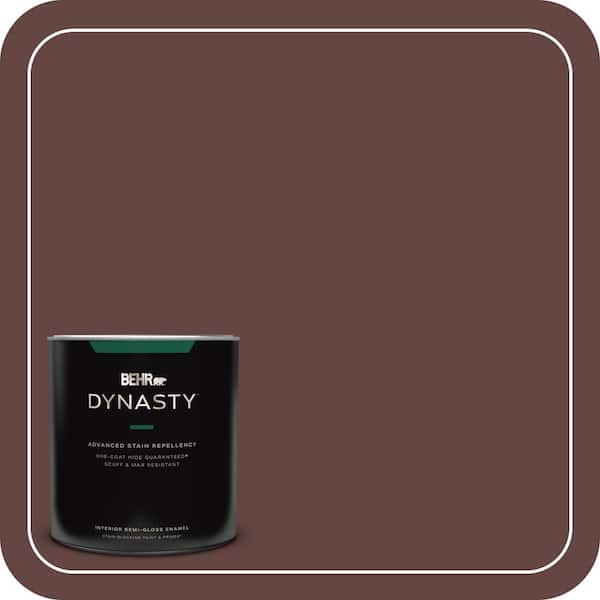 1 qt. #PMD-62 Black Plum Semi-Gloss Enamel Interior Stain-Blocking Paint and Primer