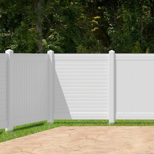 5 in. x 5 in. x 9 ft. White Vinyl Pro Fence Corner Post