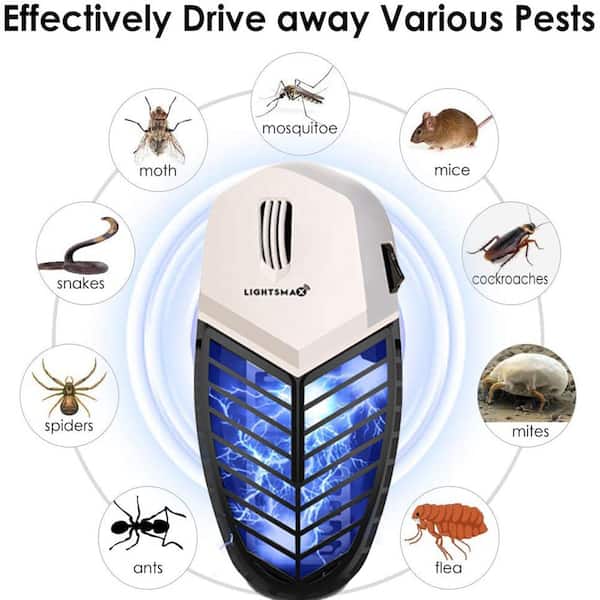 Bug Zapper Electronic Fly Repeller Electric Plug-In Pest Control Gnat Mosquitoes 