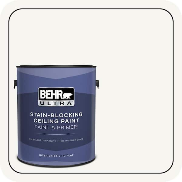 1 gal. Designer Collection #DC-001 Whipped Cream Ceiling Flat Interior Paint & Primer