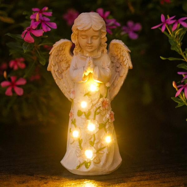 Goodeco Angel Solar Outdoor Garden Decor Statues Yard Art Patio