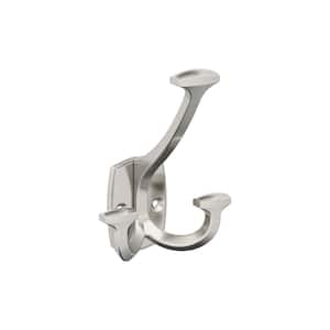 Vicinity 4-9/16 in. L Satin Nickel Triple Prong Wall Hook