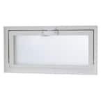 15.75 in. x 7.75 in. Hopper Vent with Screen for Glass Block Windows