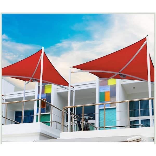 190 GSM Grey Right Triangle Sun Shade Sail Screen Canopy, Outdoor Patio and Pergola Cover