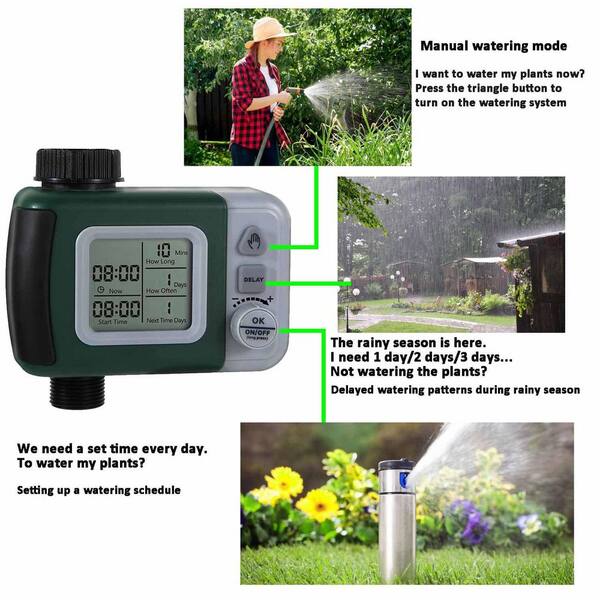 thumbnail image 2 of 162ft Drip Irrigation Kit With Timer - Automatic Watering System For Garden & Greenhouse 2 of 4