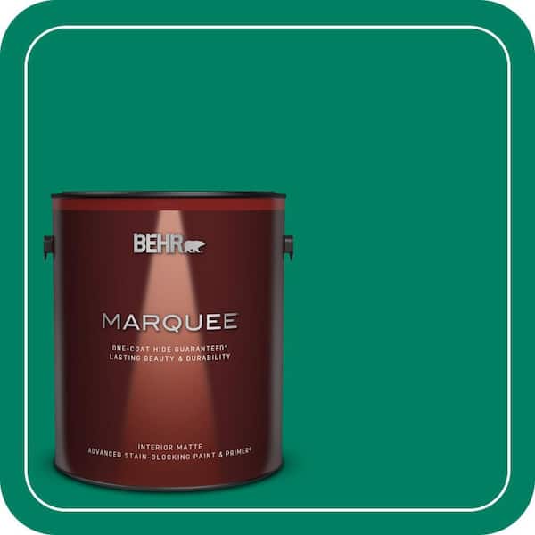 BEHR MARQUEE 1 gal. #480B-6 Treasure Isle Matte Interior Paint & Primer