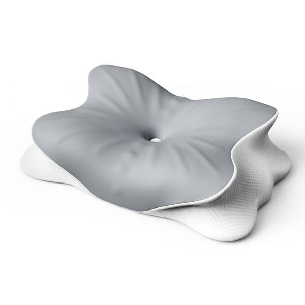 Cooling Cervical Neck Pillow for Pain Relief, Ergonomic Memory Foam Sleep Pillow for Neck Support, Gray