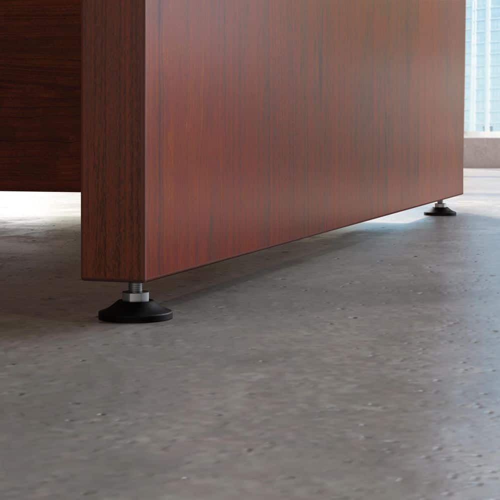 Elevated Classic Cherry 60" Executive Bowfront Desk