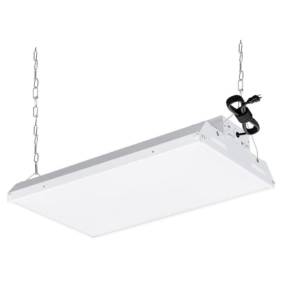 1.4 ft. White 200-Watt Equivalent Integrated LED High Bay Light with Power Plug, 120-277V, 17250-Lumens, 4000K and 5000K price history on PriceWatchPro