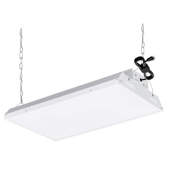 1.4 ft. White 200-Watt Equivalent Integrated LED High Bay Light with Power Plug, 120-277V, 17250-Lumens, 4000K and 5000K