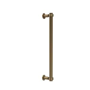 Contemporary 18 in. Back to Back Shower Door Pull in Brushed Bronze